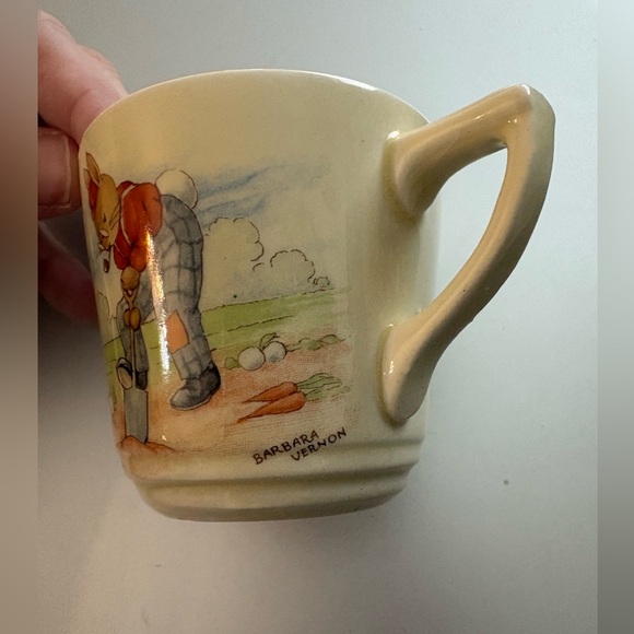 Vintage  Royal doulton Bunnykin small saucer plate  and cup - Picture 5 of 9